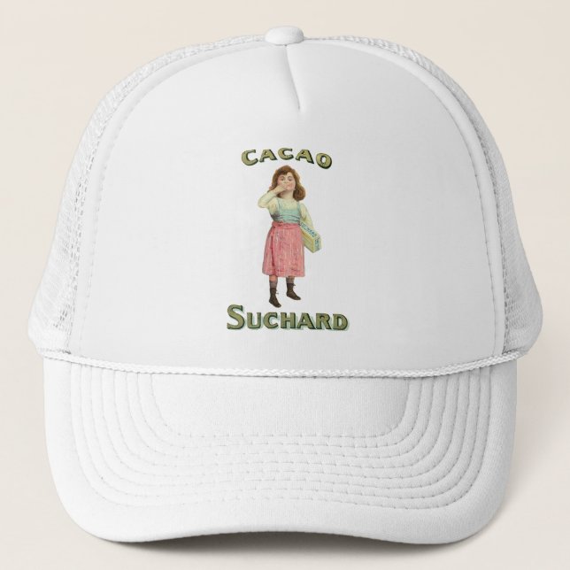 Victorian Chocolate Kiss Girl Sugar Trucker Hat (Front)