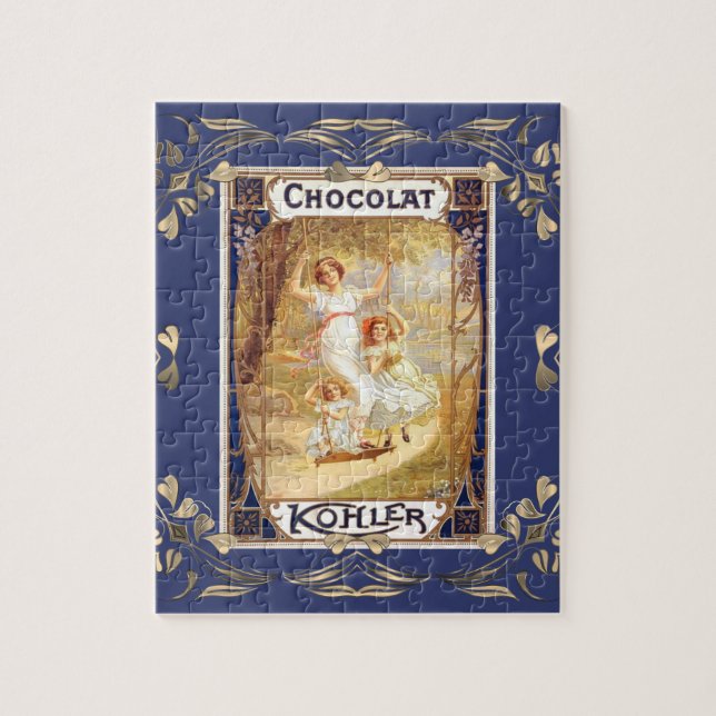 Victorian chocolate label 110 piece puzzle (Vertical)