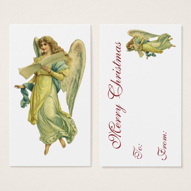 Victorian Christmas Angel, Gloria in Excelsis Deo (Front & Back)