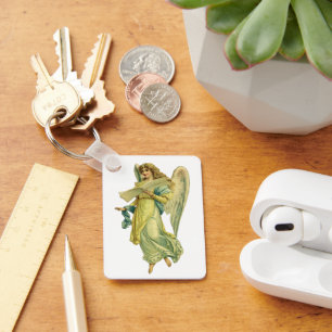 Victorian Christmas Angel, Gloria in Excelsis Deo Key Ring