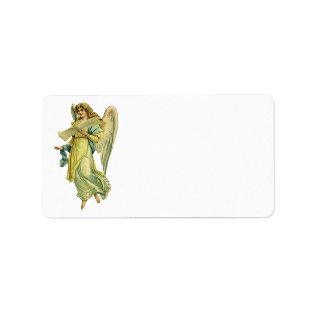 Victorian Christmas Angel, Gloria in Excelsis Deo Label (Front)