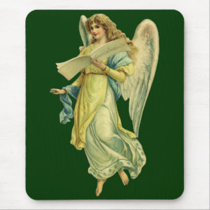 Victorian Christmas Angel, Gloria in Excelsis Deo Mouse Mat