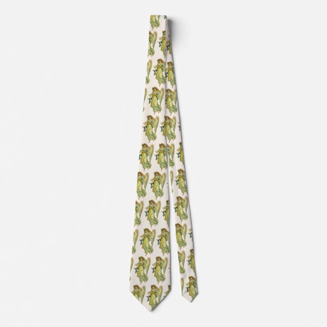 Victorian Christmas Angel, Gloria in Excelsis Deo Tie (Front)