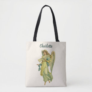 Victorian Christmas Angel, Gloria in Excelsis Deo Tote Bag