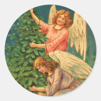 Victorian Christmas Angel Stickers