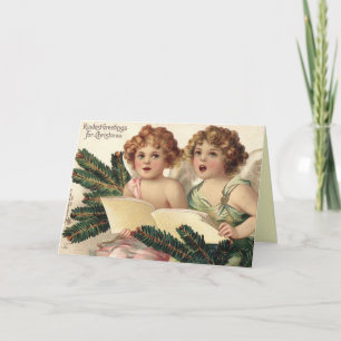 Victorian Christmas Angels Card