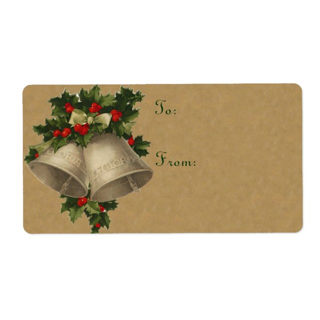 Victorian Christmas Bell Labels (Front)