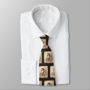 Victorian Christmas Card Art Tie