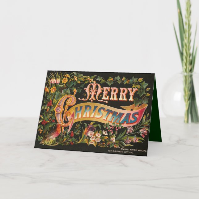 Victorian Christmas Card Fancy (Front)