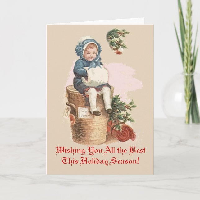 Victorian Christmas Cards You Can Customise (Front)