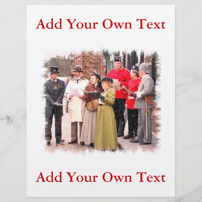 VICTORIAN CHRISTMAS CAROL SINGERS FLYER (Front)