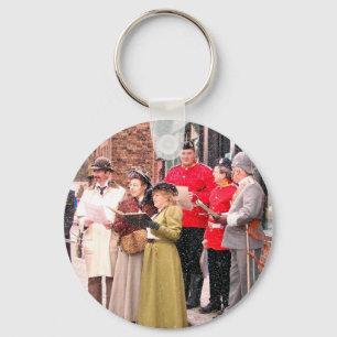 VICTORIAN CHRISTMAS CAROL SINGERS KEY RING