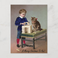 Victorian Christmas Cat