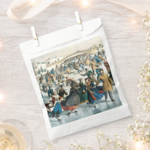 Victorian Christmas Central Park Currier & Ives Favour Bags