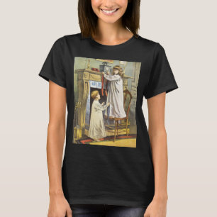 Victorian Christmas, Children Christmas Stockings T-Shirt