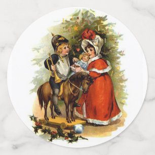 Victorian Christmas Children Confetti