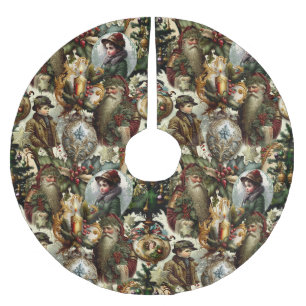 Victorian Christmas Elegance  Brushed Polyester Tree Skirt