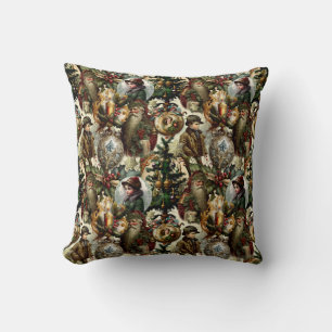 Victorian Christmas Elegance Cushion