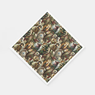 Victorian Christmas Elegance  Napkin
