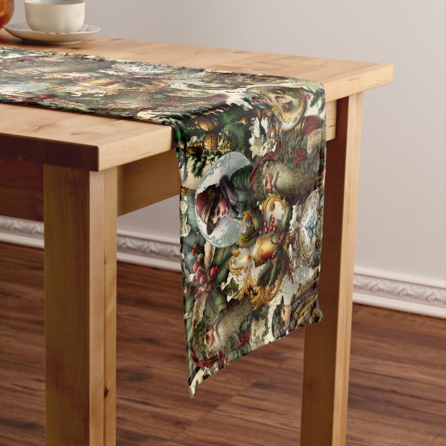 Victorian Christmas Elegance  Short Table Runner (In Situ)