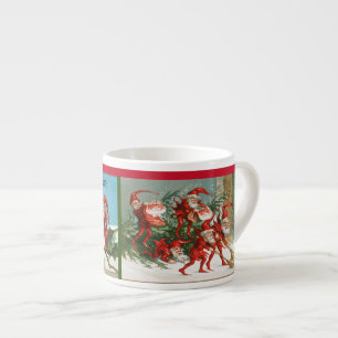 Victorian Christmas Elves Childs Cup with Name