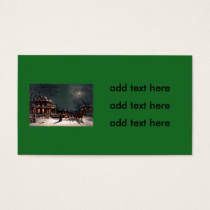 Victorian Christmas Eve Party Mansion Sleigh Snow