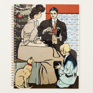 Victorian Christmas Family Antique Camera Art Planner
