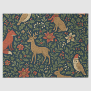 Victorian Christmas Floral  Tissue Paper