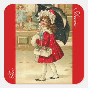 Victorian Christmas Gift Tag