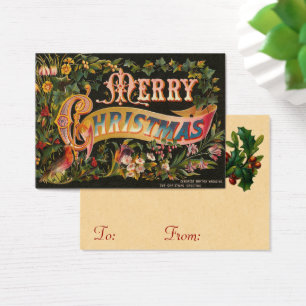 Victorian Christmas Gift Tags or Mini Greetings