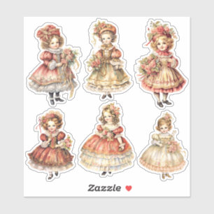 Victorian Christmas Girls Junk Journal Ephemera