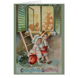 Victorian Christmas Greeting Card