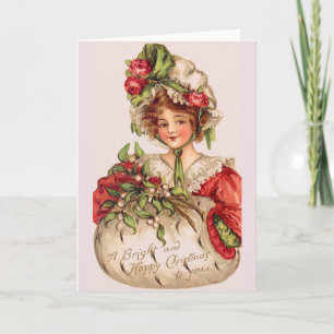 Victorian Christmas Greeting Card