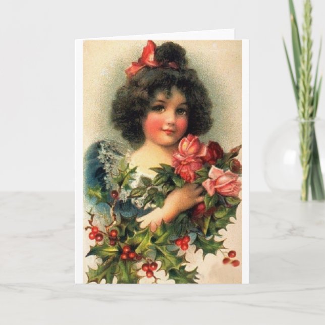 Victorian Christmas Greeting Card (Front)
