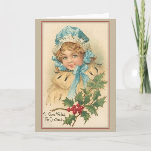 Victorian Christmas Greeting Card (Front)