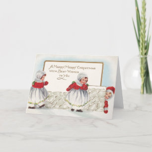 Victorian Christmas Greeting Card