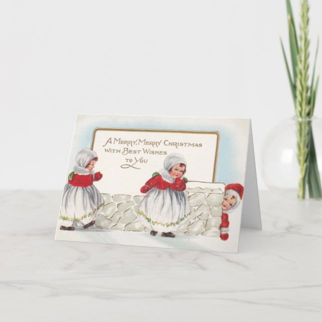 Victorian Christmas Greeting Card (Front)