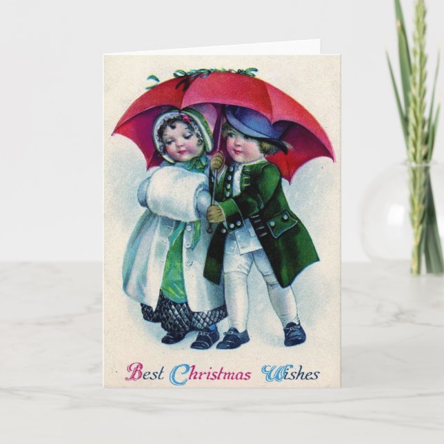 Victorian Christmas Greeting Card (Front)