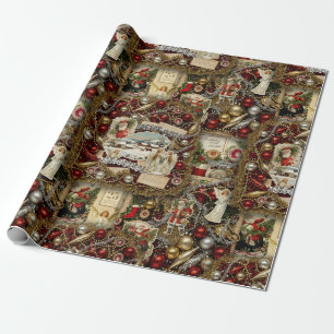 Victorian Christmas Heirloom Holiday Wrapping Paper