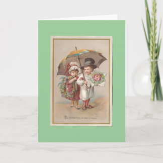 Victorian Christmas Holiday Card