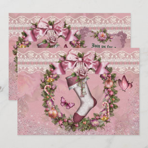 Victorian Christmas Holiday Party Invitation