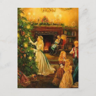 Victorian Christmas Holiday Postcard