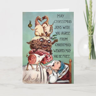 Victorian Christmas Joys Holiday Card