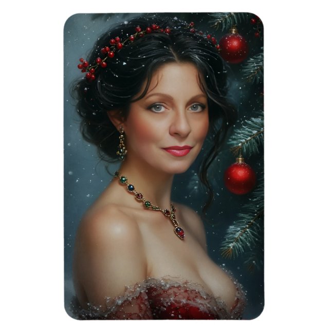 Victorian Christmas Magnet (Vertical)
