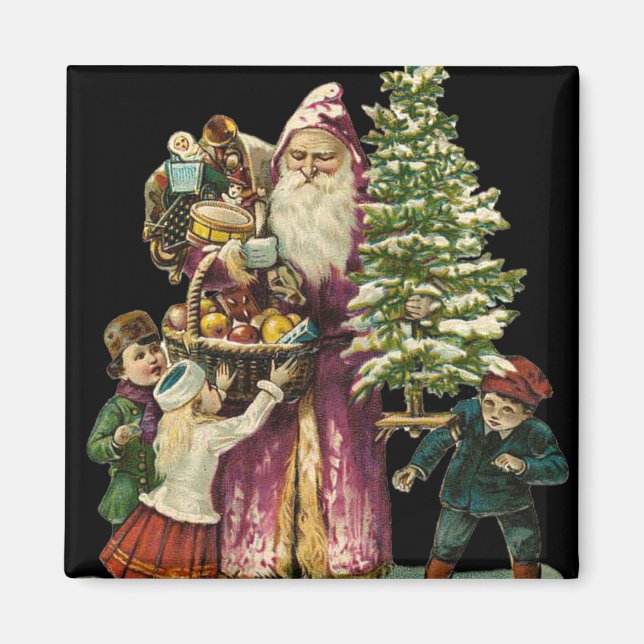 Victorian Christmas Magnet for Stocking Stuffers! (Front)