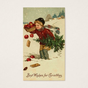 Victorian Christmas Mini Greetings or Gift Tags