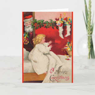 VIctorian Christmas morning A Merry Christmas Holiday Card