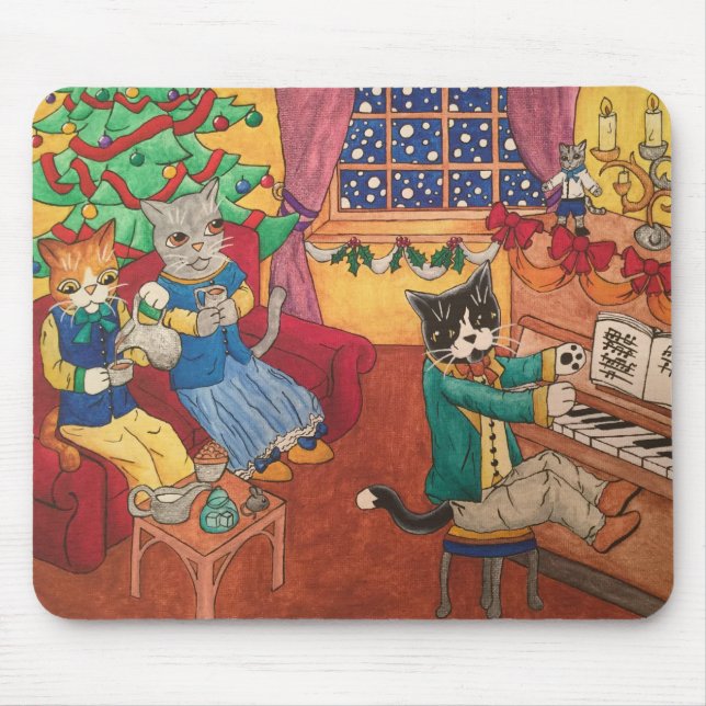 Victorian Christmas Mouse Mat (Front)