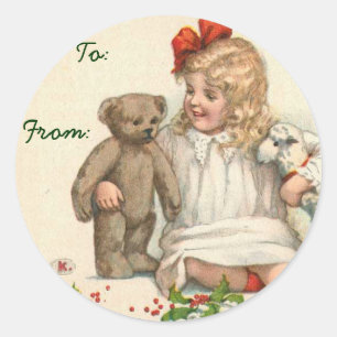 Victorian Christmas Name Tags