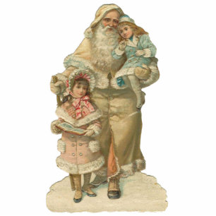 Victorian Christmas Ornament Photo Sculpture Decoration